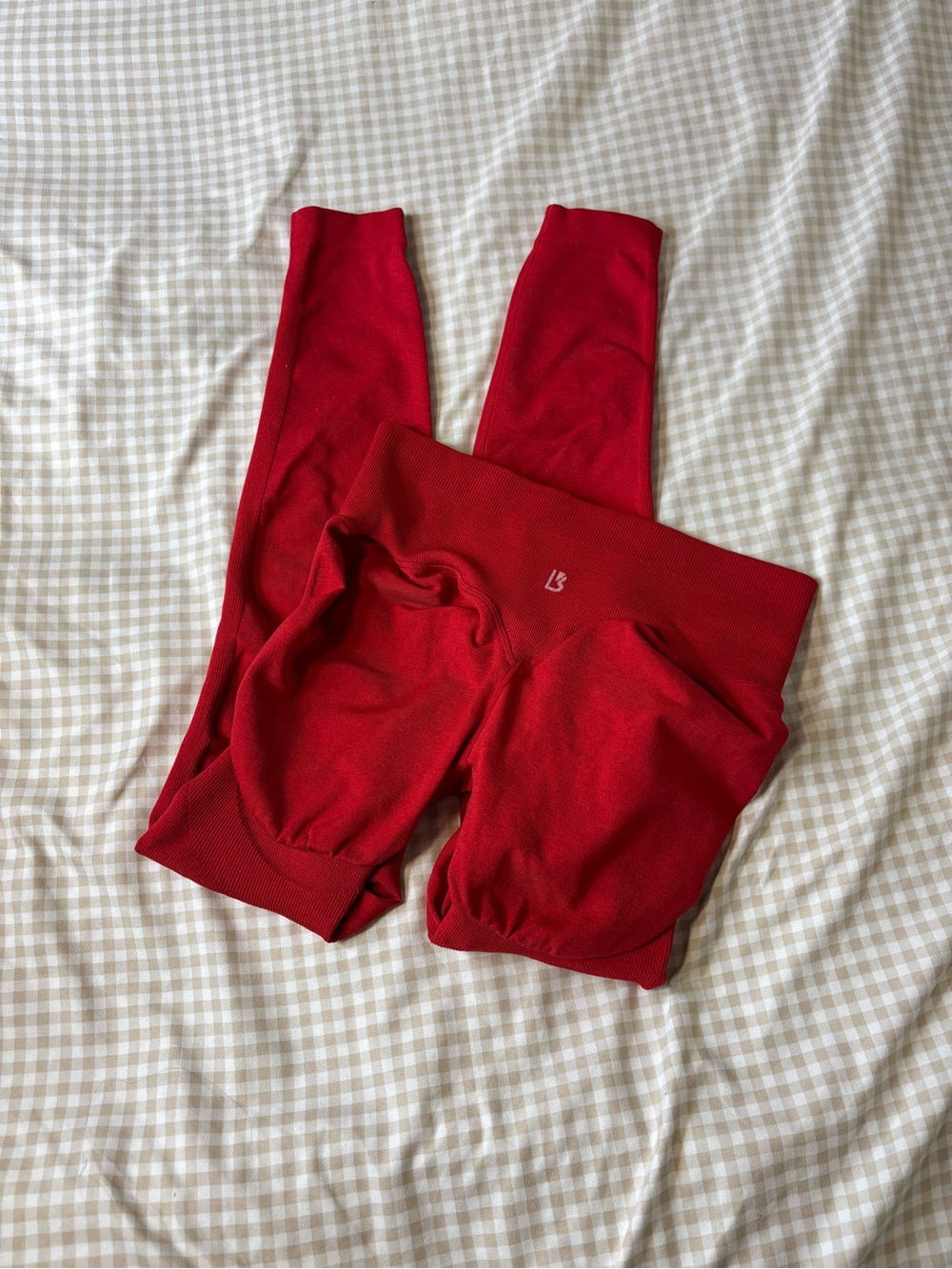 Buffbunny Miracle Seamless Legging Heather Lipstick Red